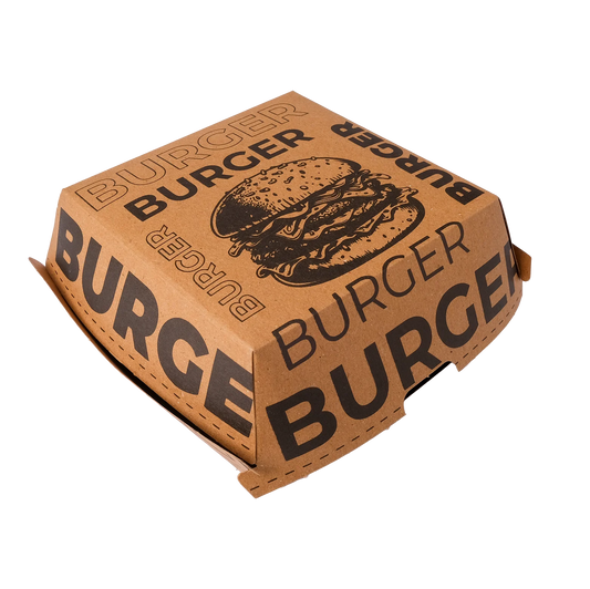 Baskılı Hamburger Kutusu Kraft