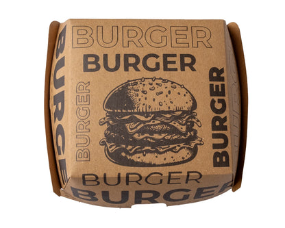 Baskılı Hamburger Kutusu Kraft