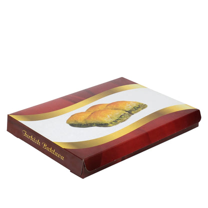 Sedefli Bordo Renk Baklava Kutusu