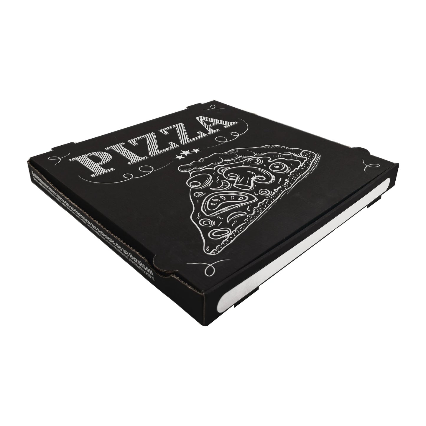 Pizza Siyah B Dalga Pizza Kutusu