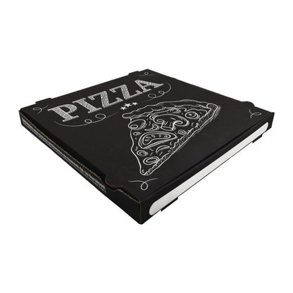 Pizza Siyah B Dalga Pizza Kutusu