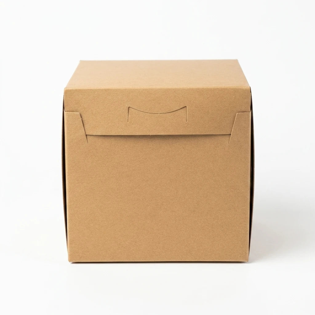 Kraft Sade Baskısız Sapsız Mono Turta Kutusu