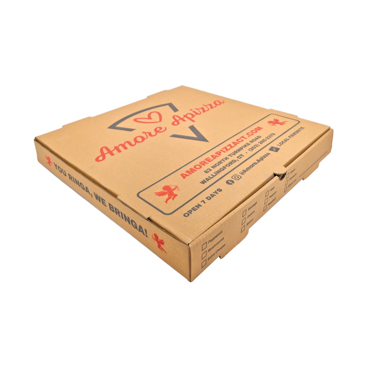 Amore Apizza B Dalga Pizza Kutusu