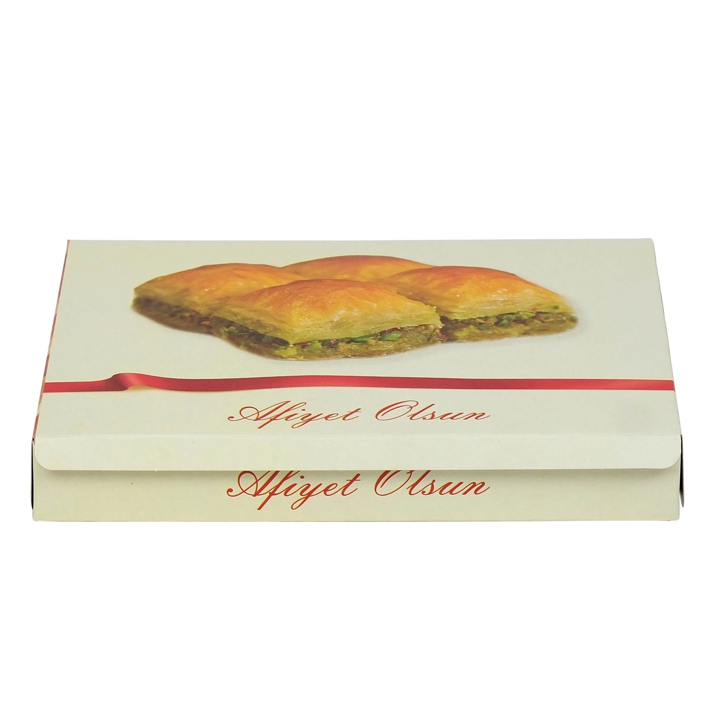 Metalizeli Krem Renk Baklava Kutusu