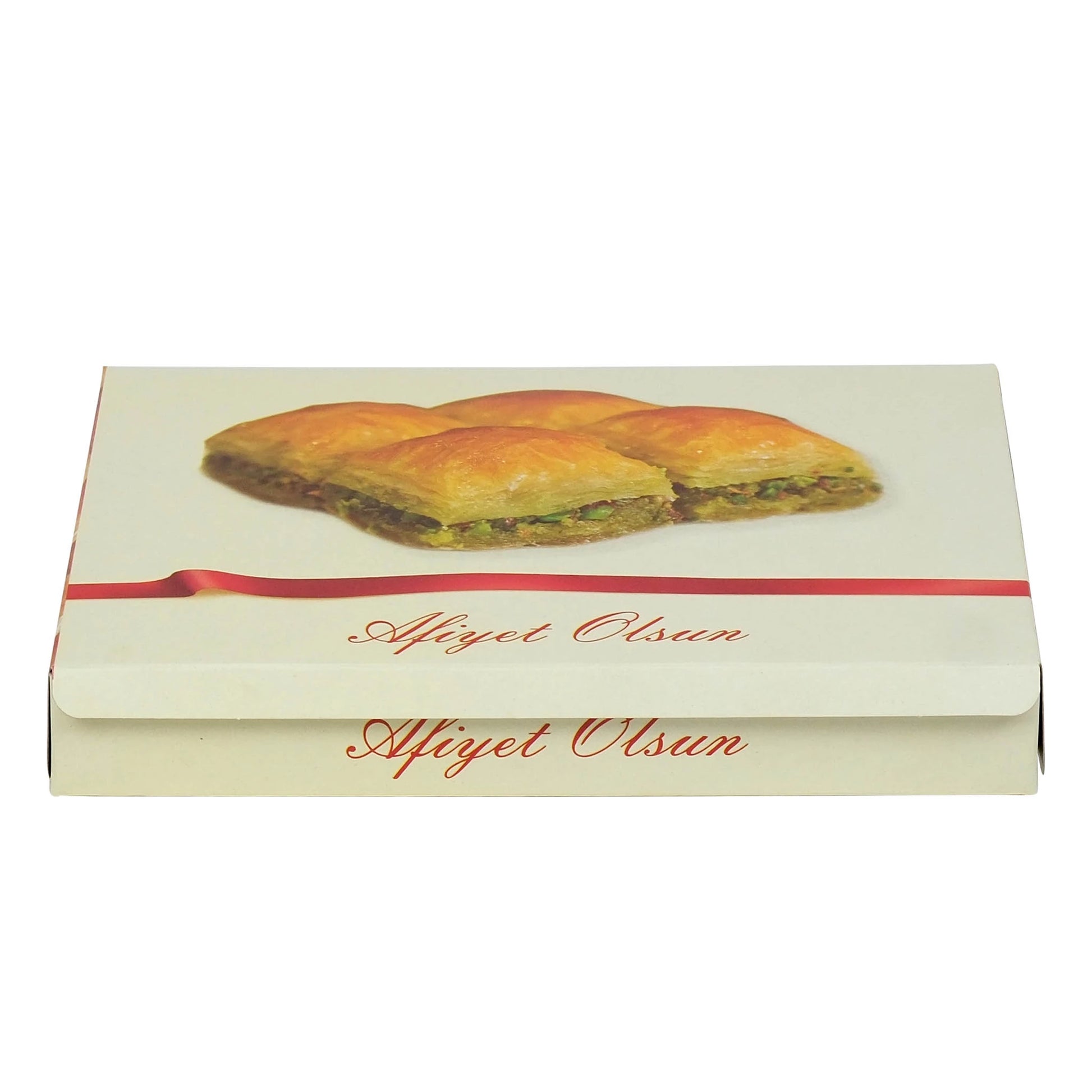 Metalizeli Krem Renk Baklava Kutusu