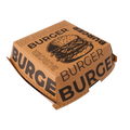 Baskılı Hamburger Kutusu Kraft