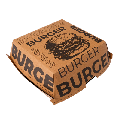Baskılı Hamburger Kutusu Kraft