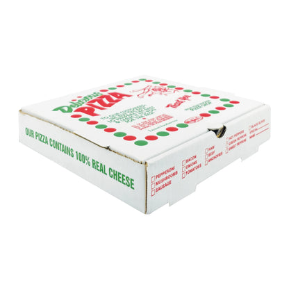 Delicious Pizza Beyaz B Dalga Pizza Kutusu