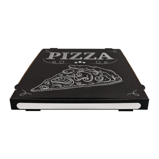 Pizza Siyah B Dalga Pizza Kutusu