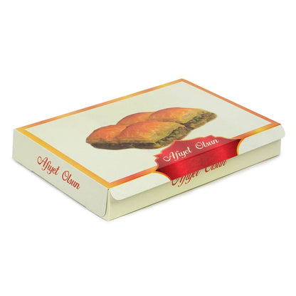 Sedefli Krem Renk Baklava Kutusu
