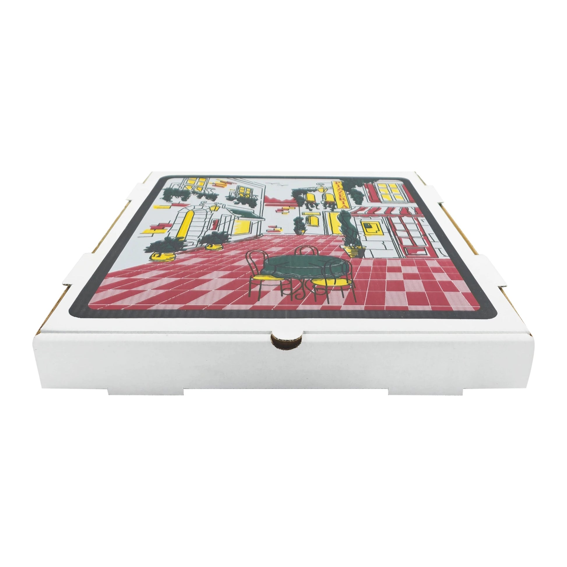 Pizzaria Beyaz B Dalga Pizza Kutusu