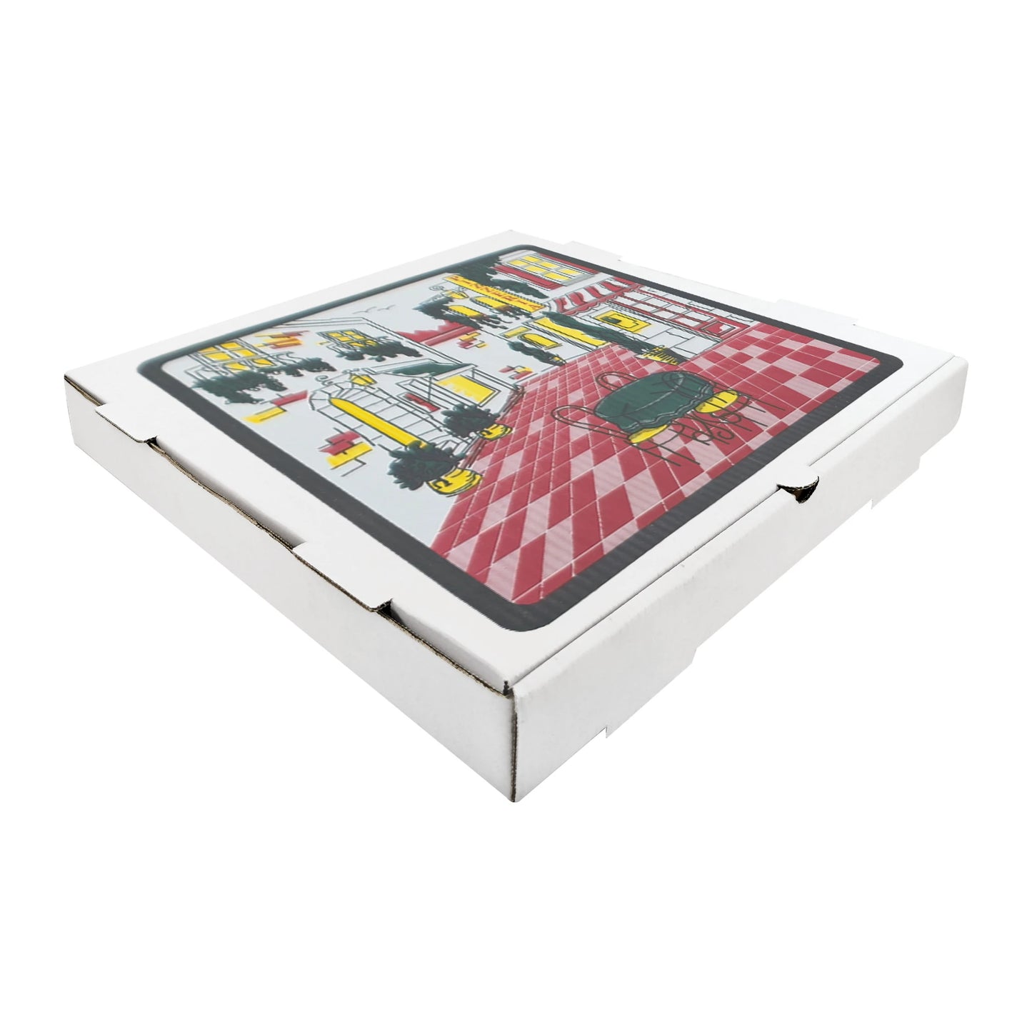 Pizzaria Beyaz B Dalga Pizza Kutusu