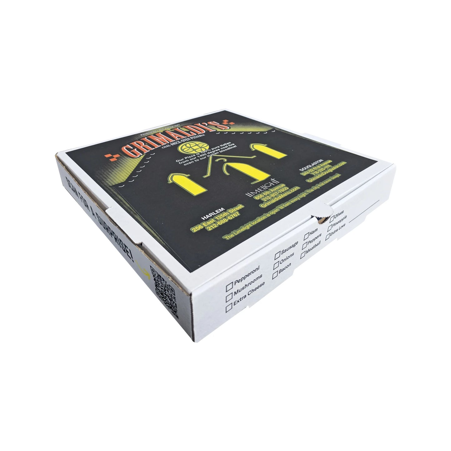 Grimaldıs B Dalga Pizza Kutusu
