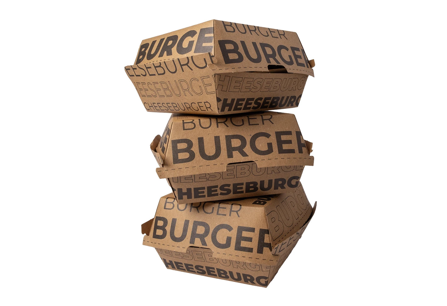 Baskılı Hamburger Kutusu Kraft