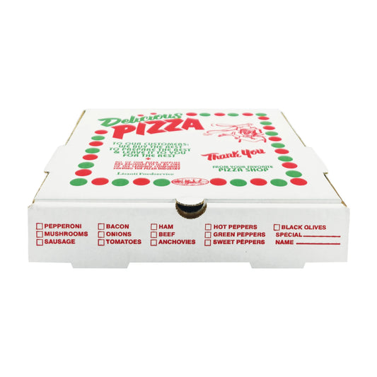 Delicious Pizza Beyaz B Dalga Pizza Kutusu